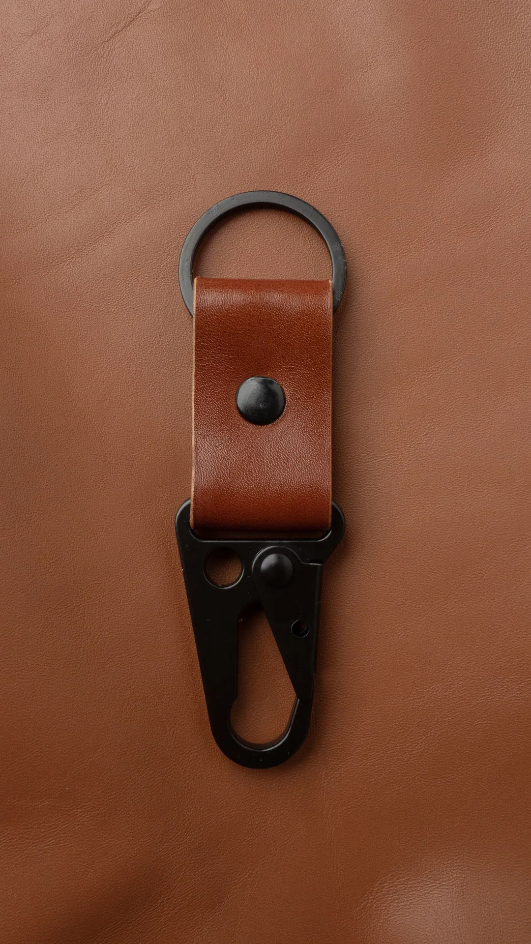 Brown Small Keychain, detail view